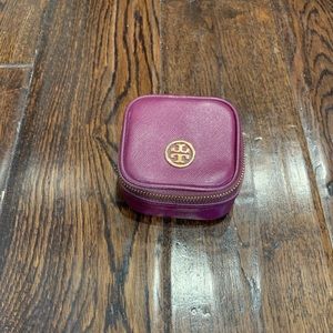 Authentic Tory Burch jewelry box in purple color